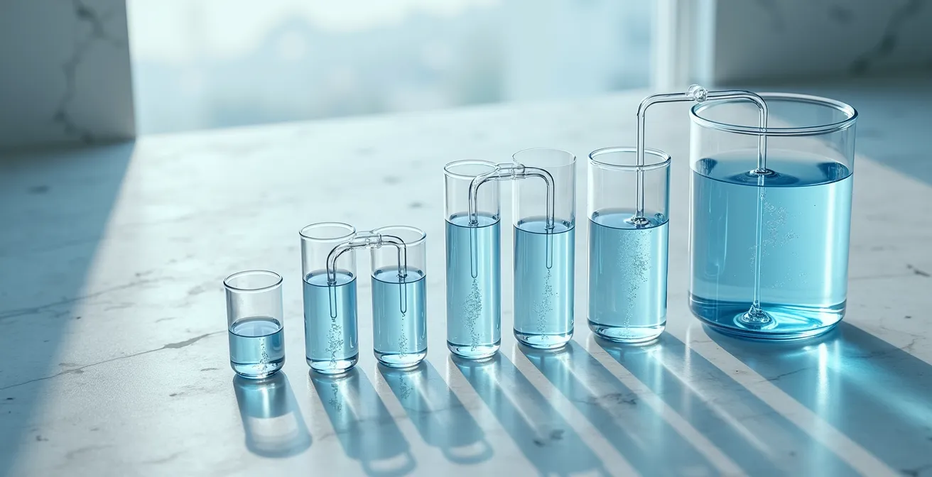 Représentation visuelle de plusieurs comptes bancaires interconnectés avec des flux automatisés