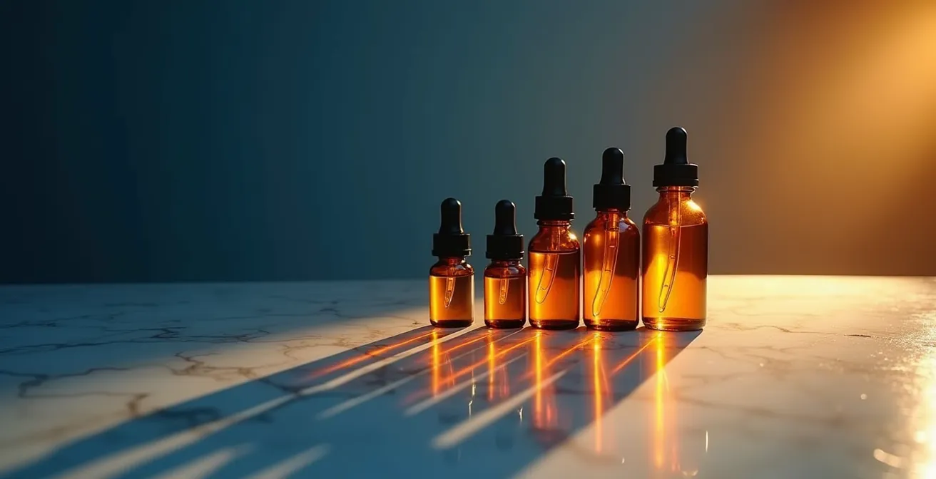 Schéma visuel du protocole d'application progressive du rétinol pour homme